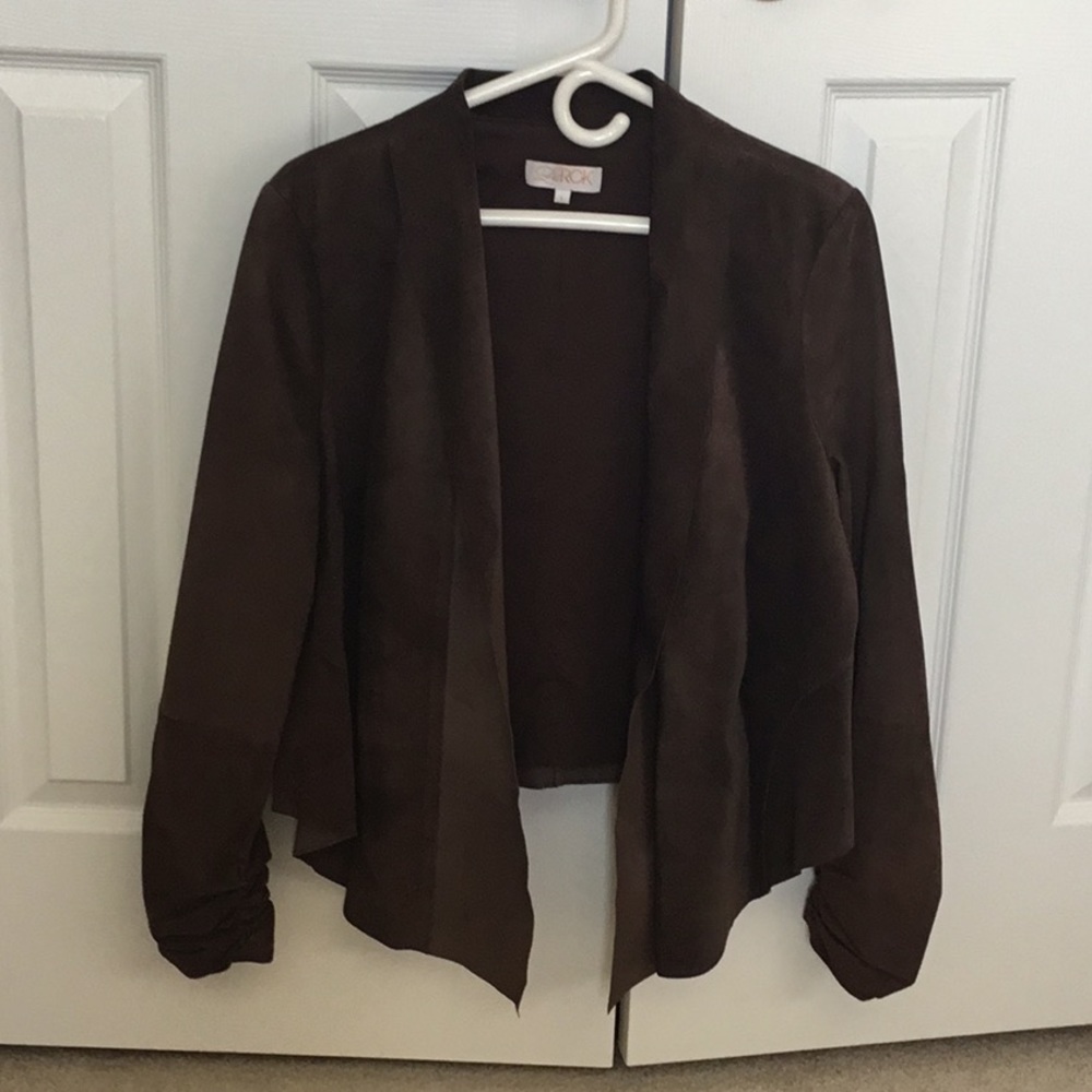 Suede Jacket byLaROK, Size L, in Brown